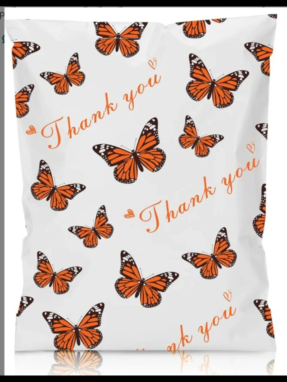 25ct, 6x9 BUTTERFLY POLY MAILERS